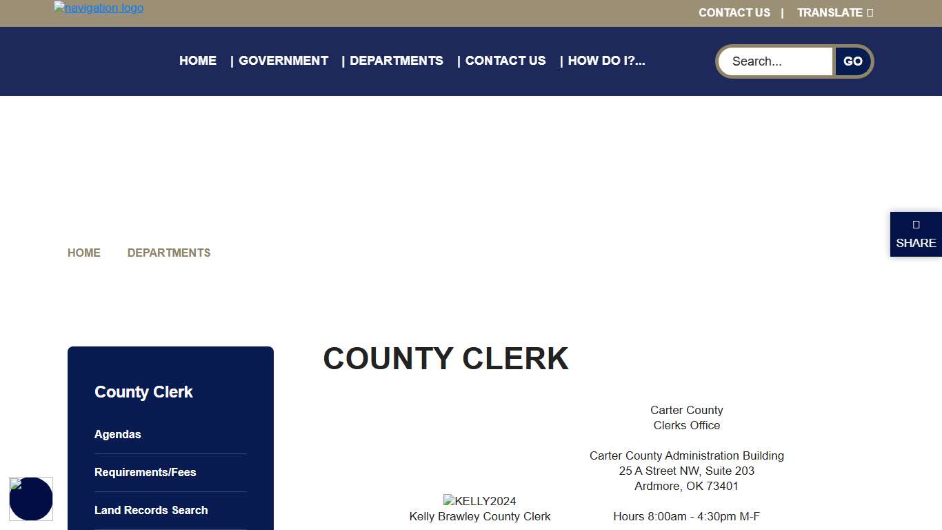 Welcome to Carter County, OK